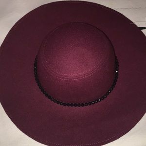 Brim Wool Floppy Hat